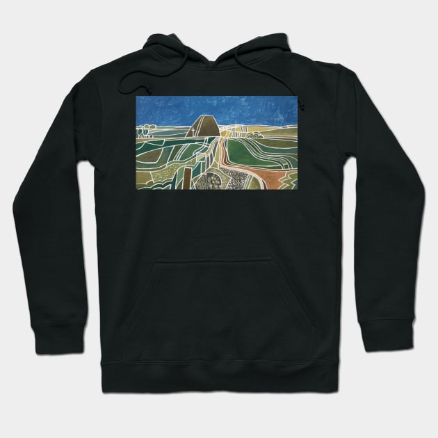 Silbury Hill Avebury Wiltshire England Britain Landscape Hoodie by ColinFifield